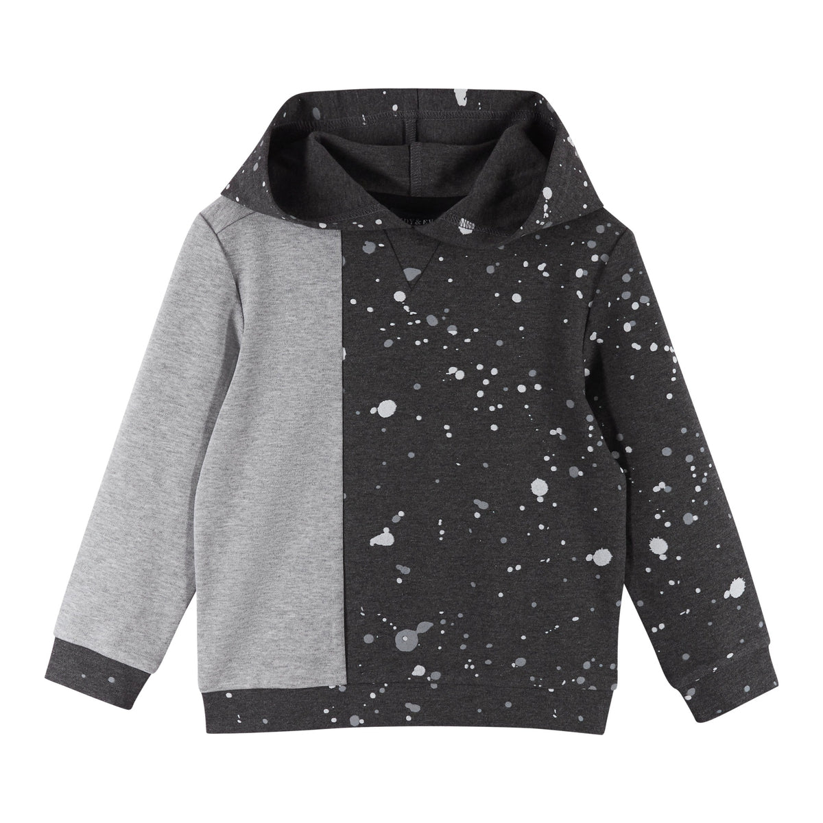 Paint Splatter Sweatshirt | Black & Grey