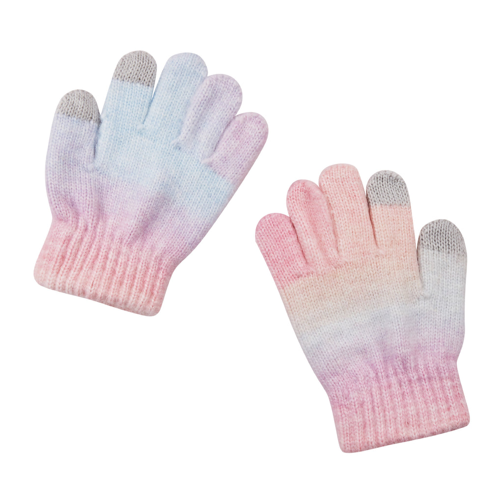 Kids (2-10) Winter Hat & Glove Set | Pink Confetti - Andy & Evan