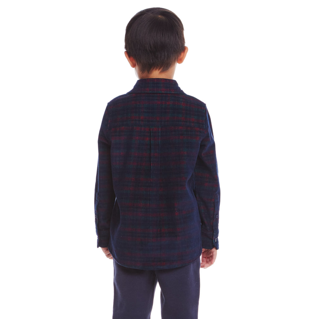 Kids Cord Buttondown | Red Plaid - Andy & Evan