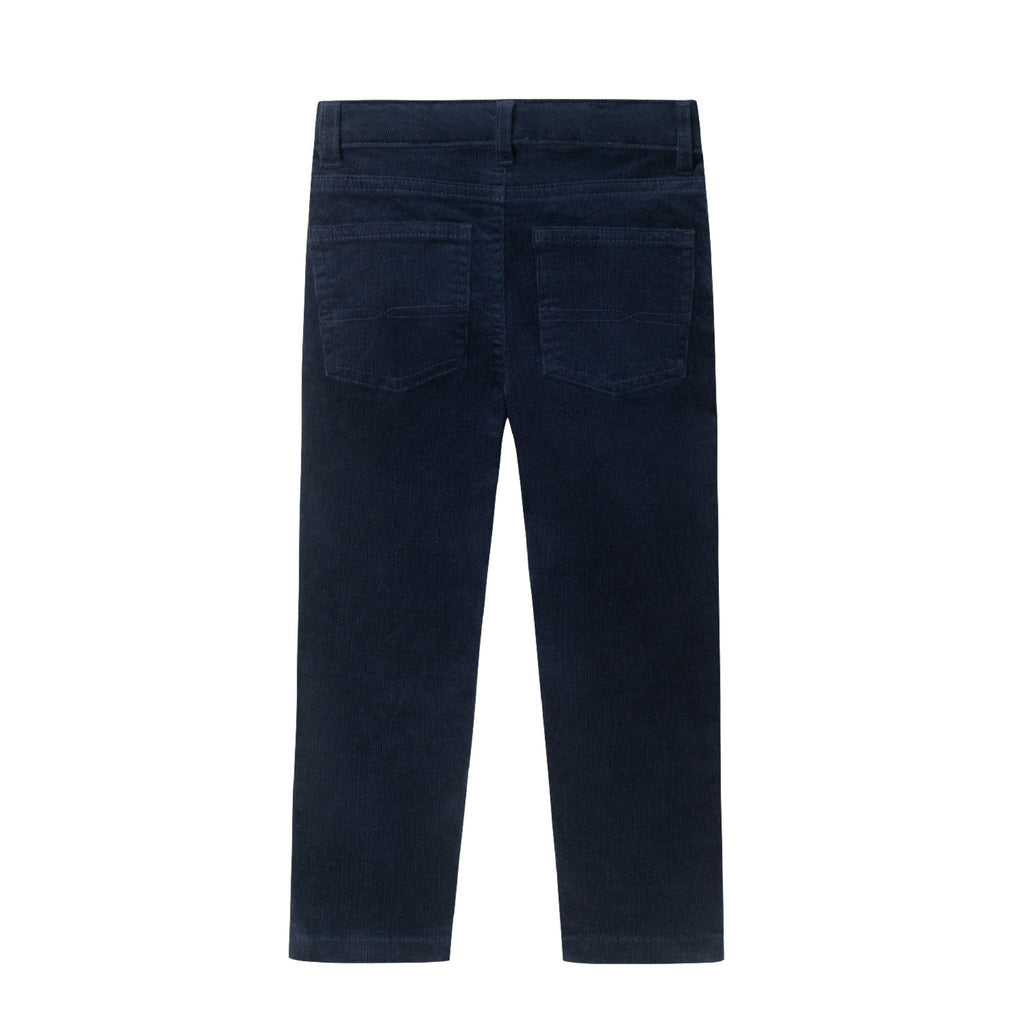 Kids Stone Washed Cord Pants | Navy