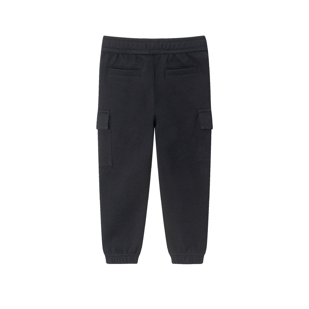 Kids Pique Jogger | Black - Andy & Evan