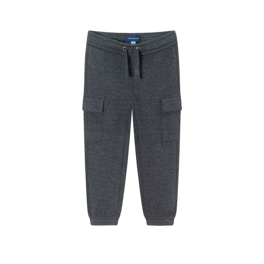 Kids Pique Jogger | Charcoal - Andy & Evan