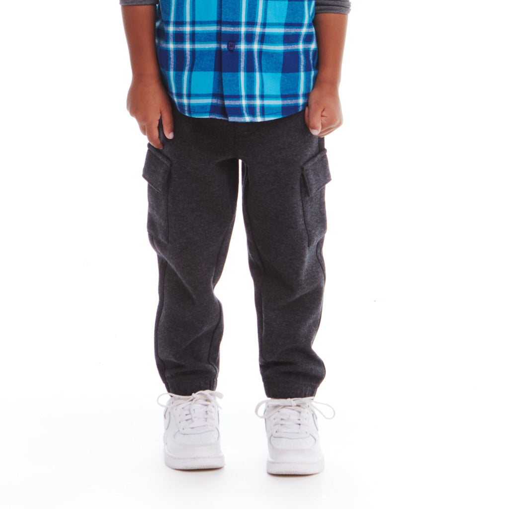 Kids Pique Jogger | Charcoal - Andy & Evan