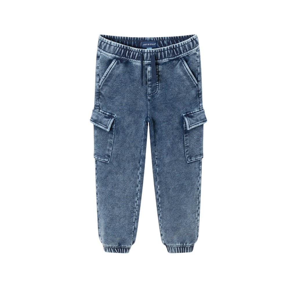 Kids French Terry Jogger | Faux Denim - Andy & Evan