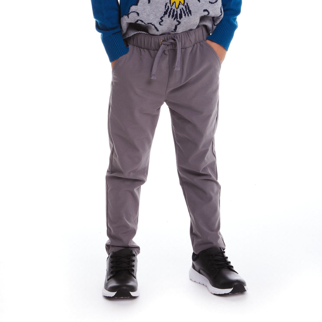 Kids Hybrid Pull-On Pant | Grey - Andy & Evan