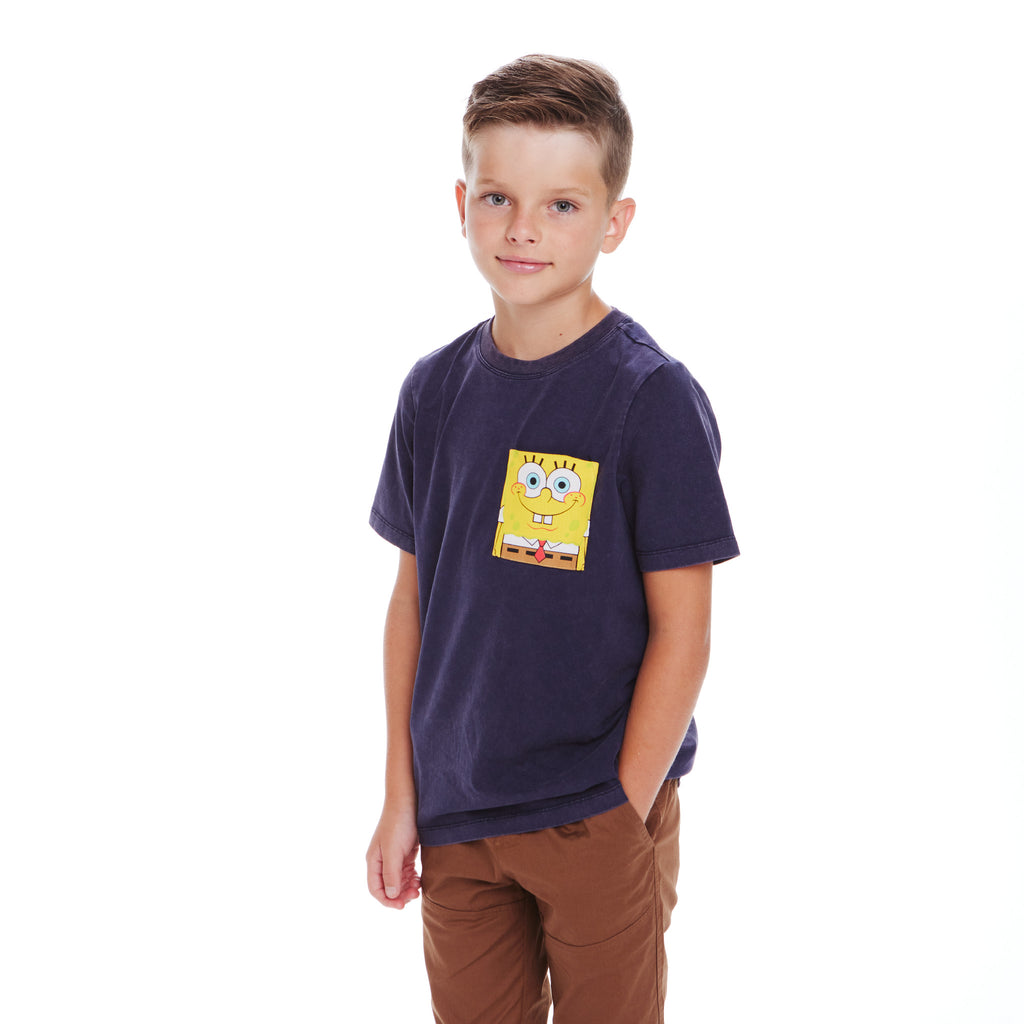 SpongeBob SquarePants™ x Andy & Evan® | Kids (2-14) Fun SpongBob Pocket Tee - Andy & Evan