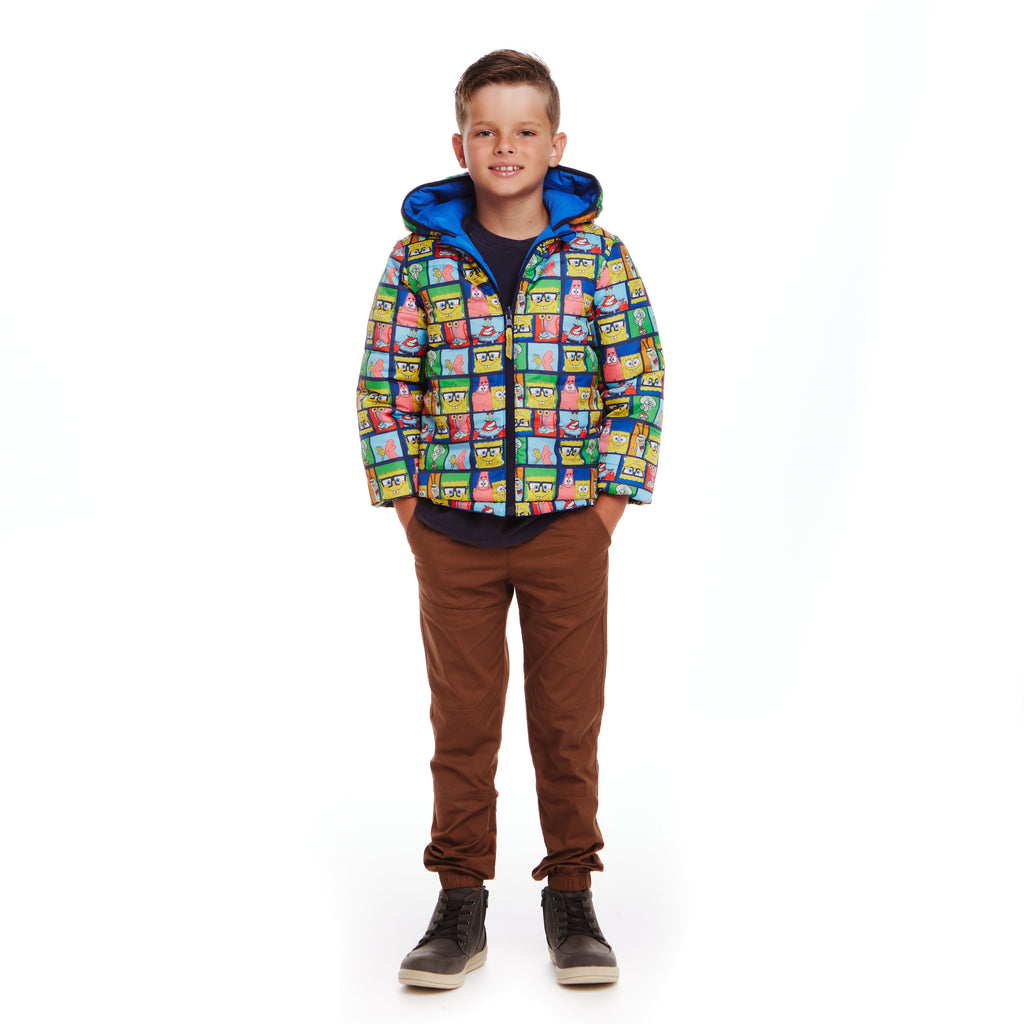 SpongeBob SquarePants™ x Andy & Evan® | Kids (2-7) Reversible Puffer Jacket - Andy & Evan