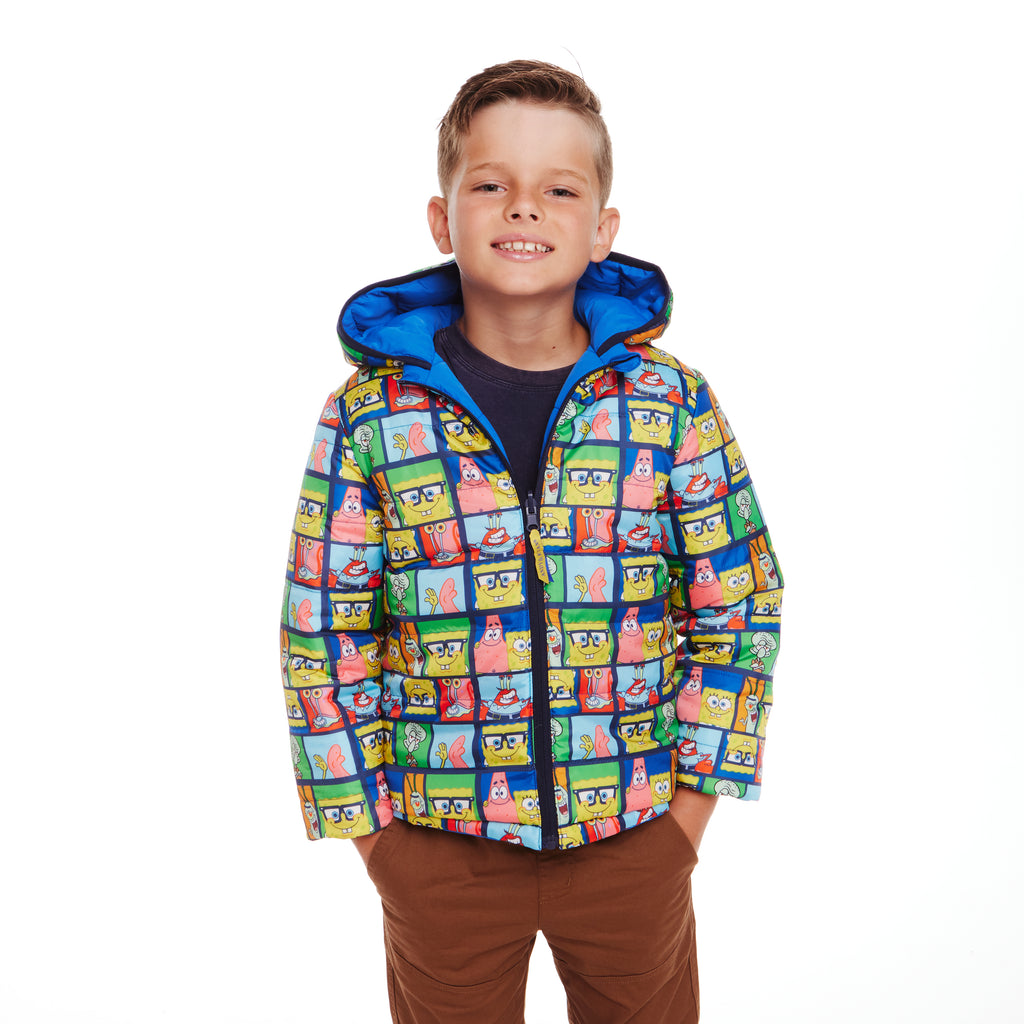 SpongeBob SquarePants™ x Andy & Evan® | Kids (2-7) Reversible Puffer Jacket - Andy & Evan