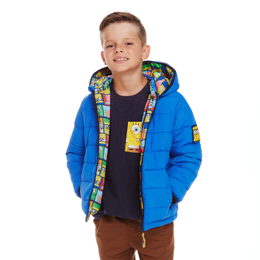 SpongeBob SquarePants™ x Andy & Evan® | Kids (2-7) Reversible Puffer Jacket - Andy & Evan