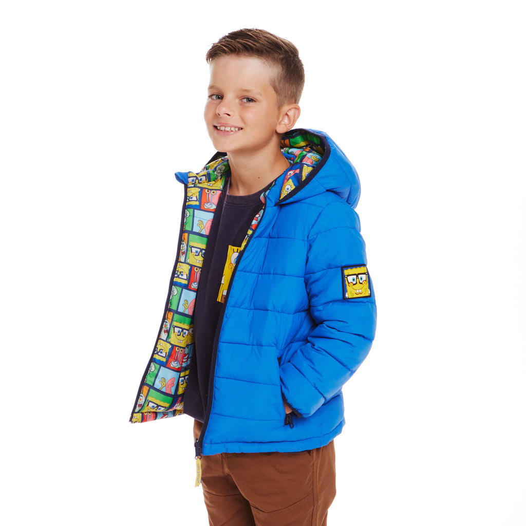 SpongeBob SquarePants™ x Andy & Evan® | Kids (2-7) Reversible Puffer Jacket - Andy & Evan