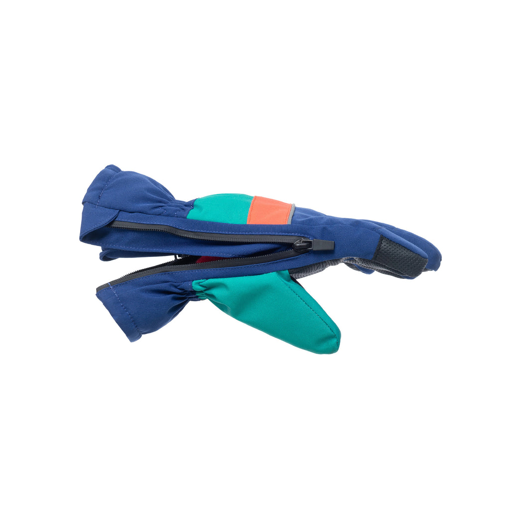 Kids (2-8) Winter & Ski Glove powered by ZIPGLOVE™ TECHNOLOGY | Navy Colorblock - Andy & Evan