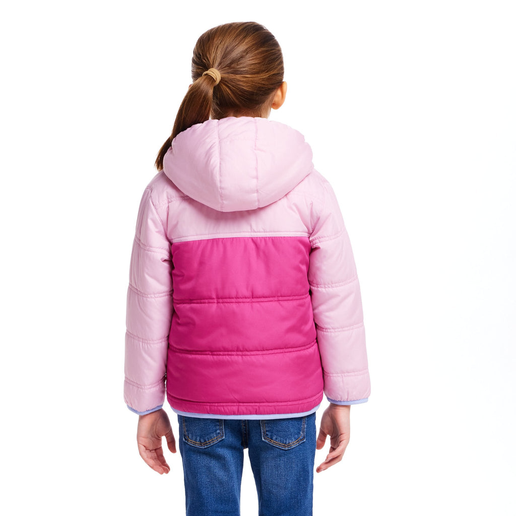 Kids Colorblock Sherpa Jacket | Pink - Andy & Evan