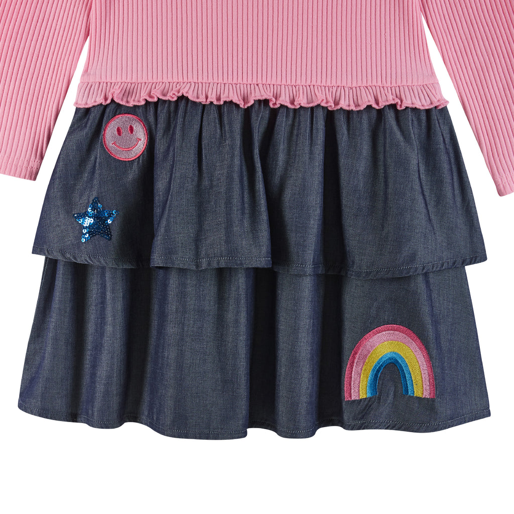 Kids Smiles & Sunshine Dress | Chambray Skirt - Andy & Evan