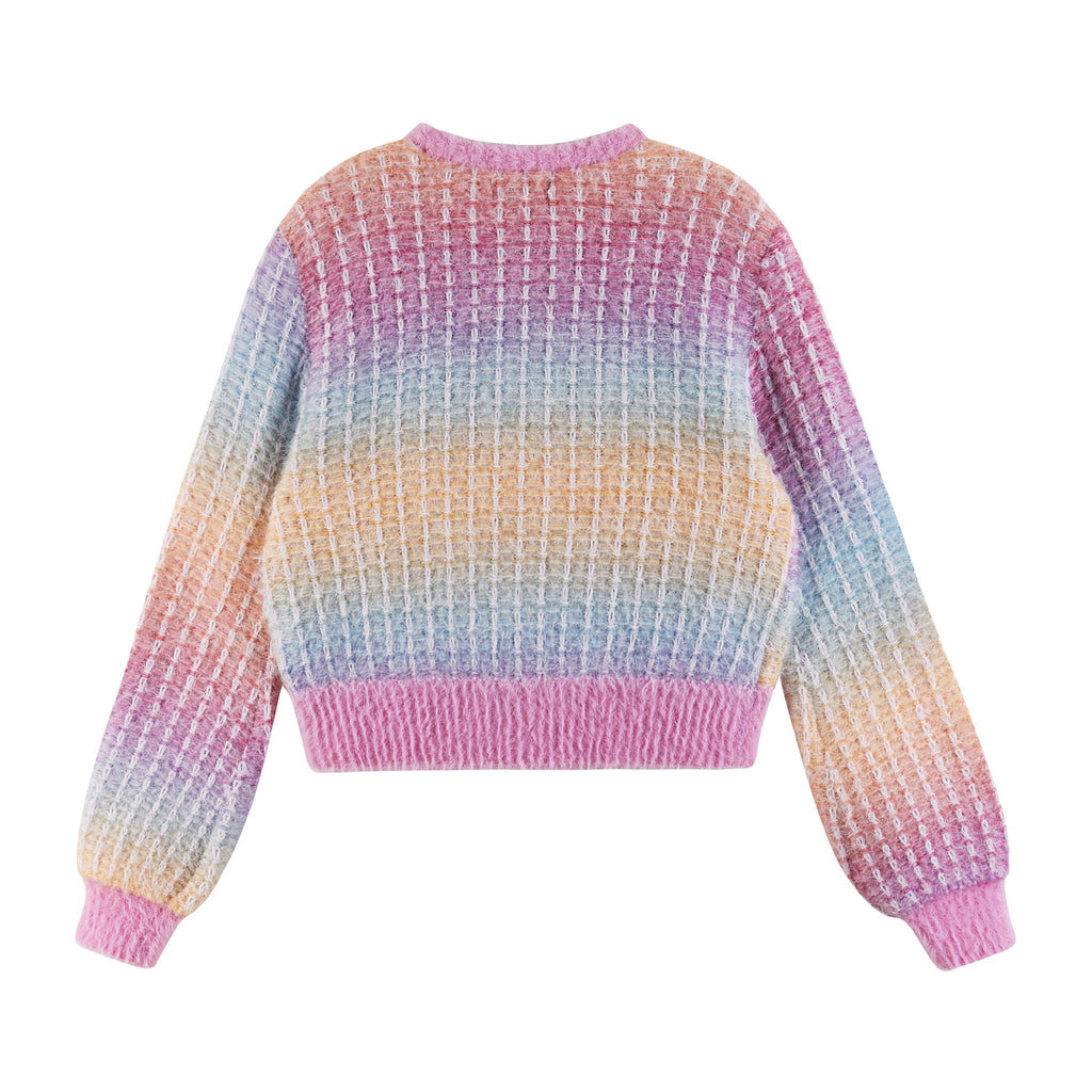 Kids (7-16) Cropped Ombre Sweater | Multicolor - Andy & Evan