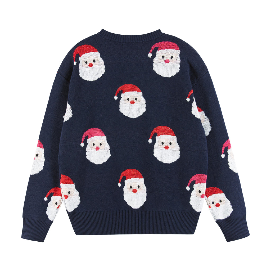 Kids (7-16) Santa Sweater | Navy - Andy & Evan