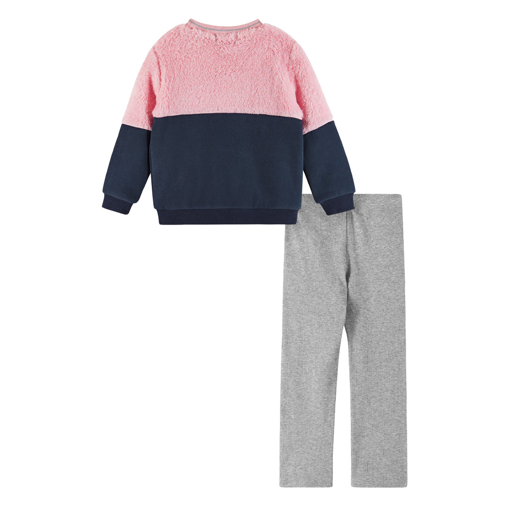 Kids (2-7) Crewneck & Flare Legging Set | Multicolor Smiles - Andy & Evan