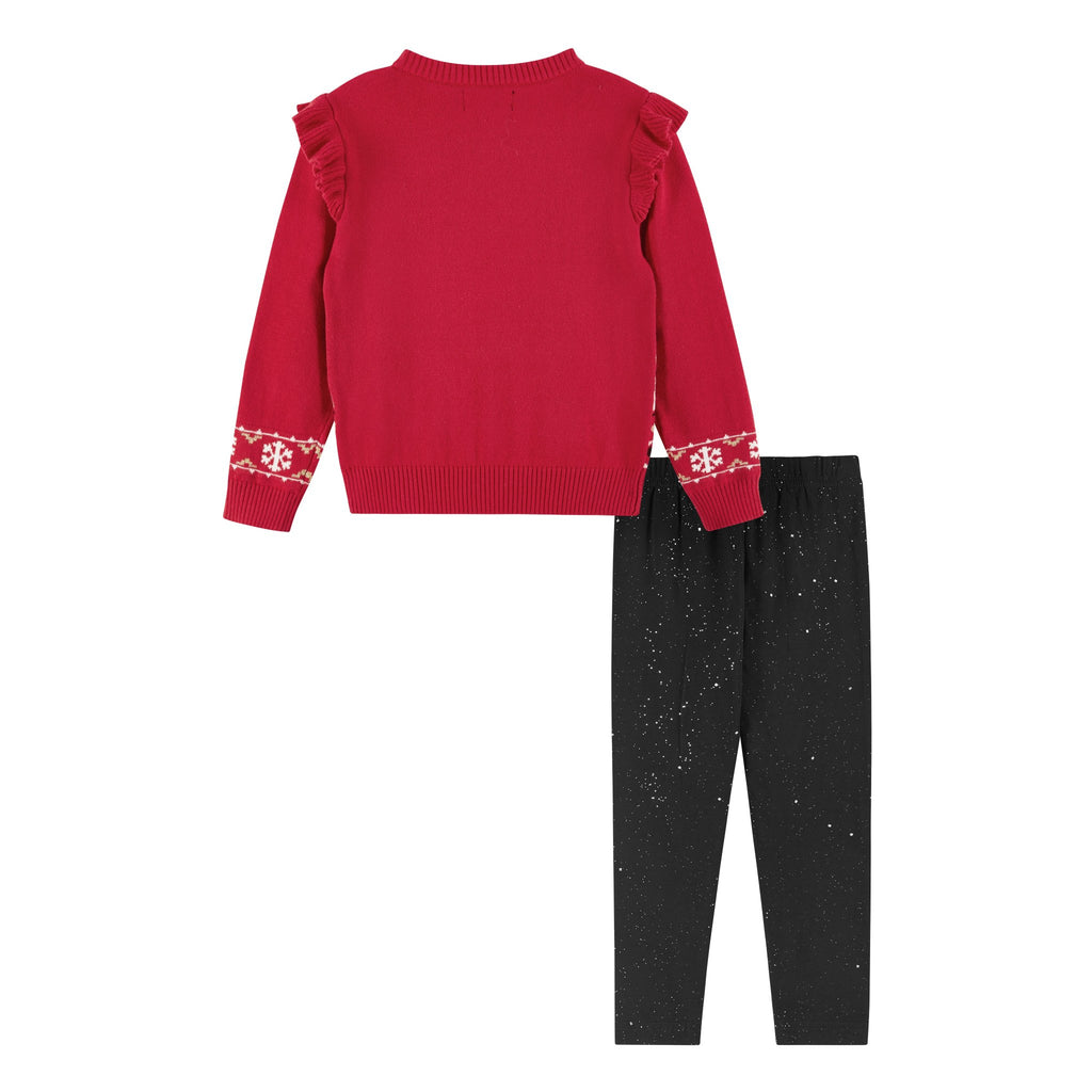 Kids Holiday Sweater and Legging Set | Hearts & Puppies - Andy & Evan