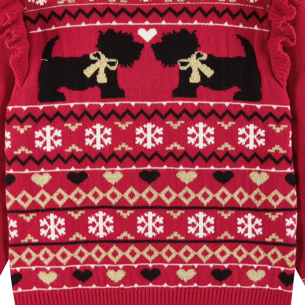 Kids Holiday Sweater and Legging Set | Hearts & Puppies - Andy & Evan