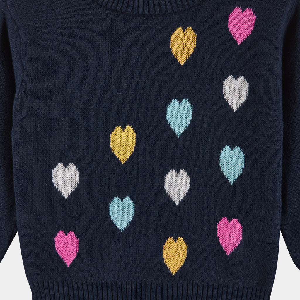 Infant Heart Sweater w/Pink Legging Set - Andy & Evan