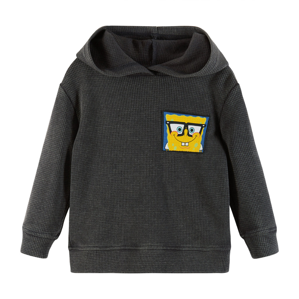 SpongeBob SquarePants™ x Andy & Evan® | Kids (2-12) Stone-Washed Hooded Waffle Tee - Andy & Evan