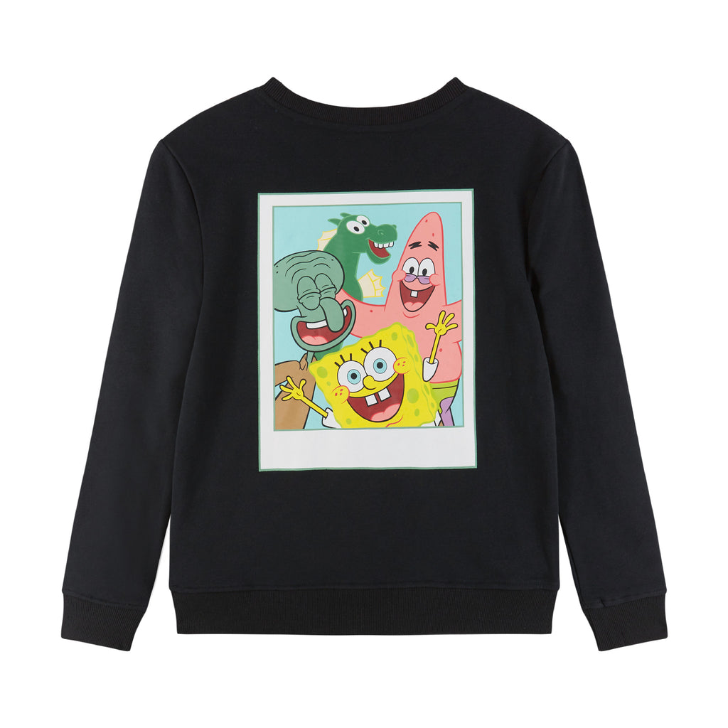 SpongeBob SquarePants™ x Andy & Evan® | Kids (8-12) Stone-Washed Screenprint Front & Back Printed Crew - Andy & Evan