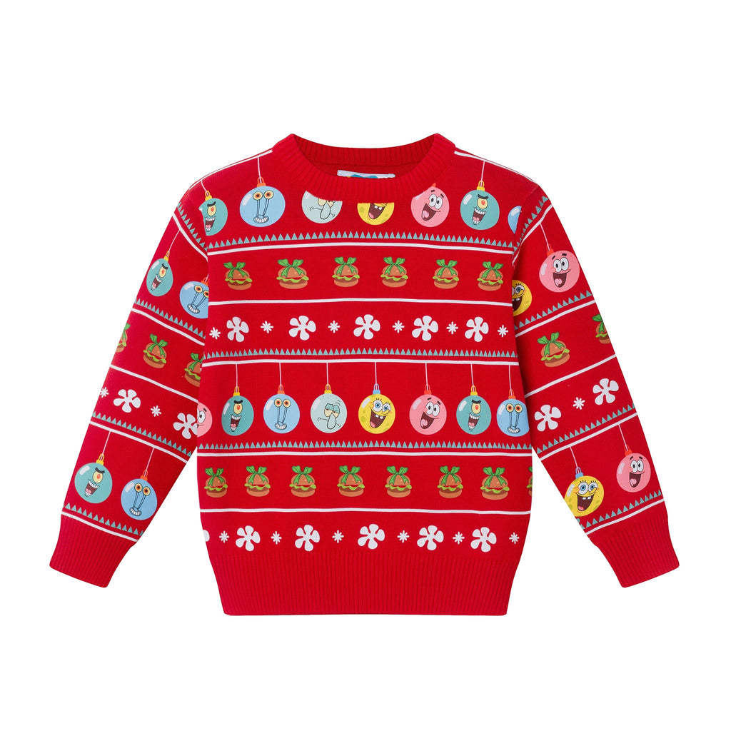 SpongeBob SquarePants™ x Andy & Evan® | Kids (2-7) Ornaments Jacquard Sweater - Andy & Evan