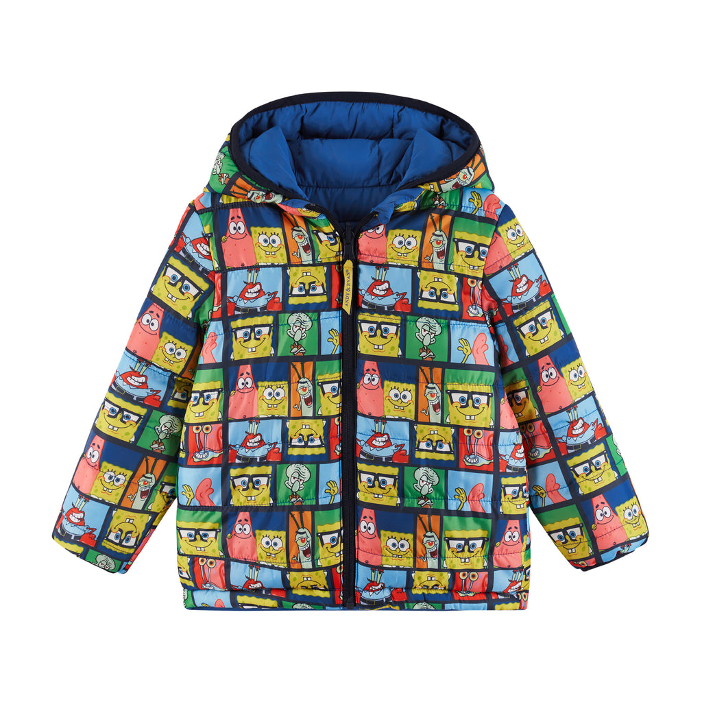 SpongeBob SquarePants™ x Andy & Evan® | Kids (2-7) Reversible Puffer Jacket - Andy & Evan