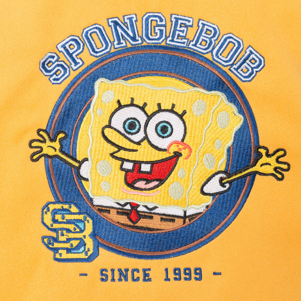 SpongeBob SquarePants™ x Andy & Evan® | Kids (2-12) Patchwork Color-Blocked Varsity Jacket - Andy & Evan