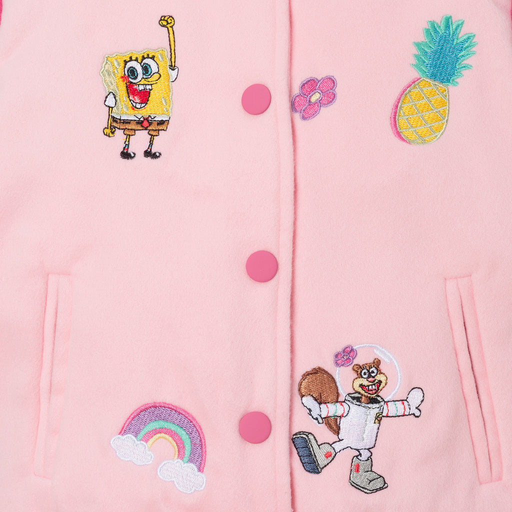 SpongeBob SquarePants™ x Andy & Evan® | Kids (2-6x) Rainbow Patchwork Bomber Jacket - Andy & Evan