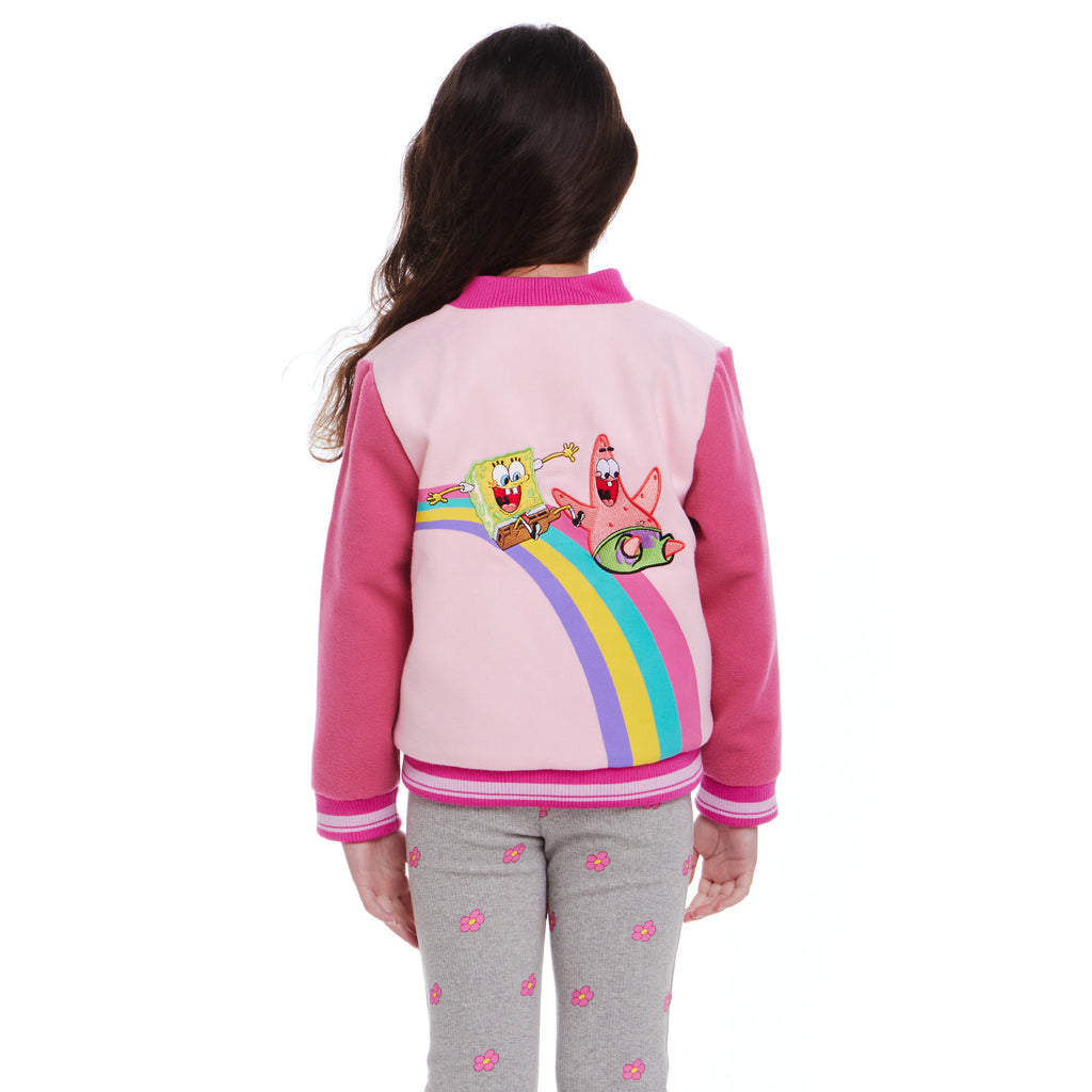 SpongeBob SquarePants™ x Andy & Evan® | Kids (2-6x) Rainbow Patchwork Bomber Jacket - Andy & Evan