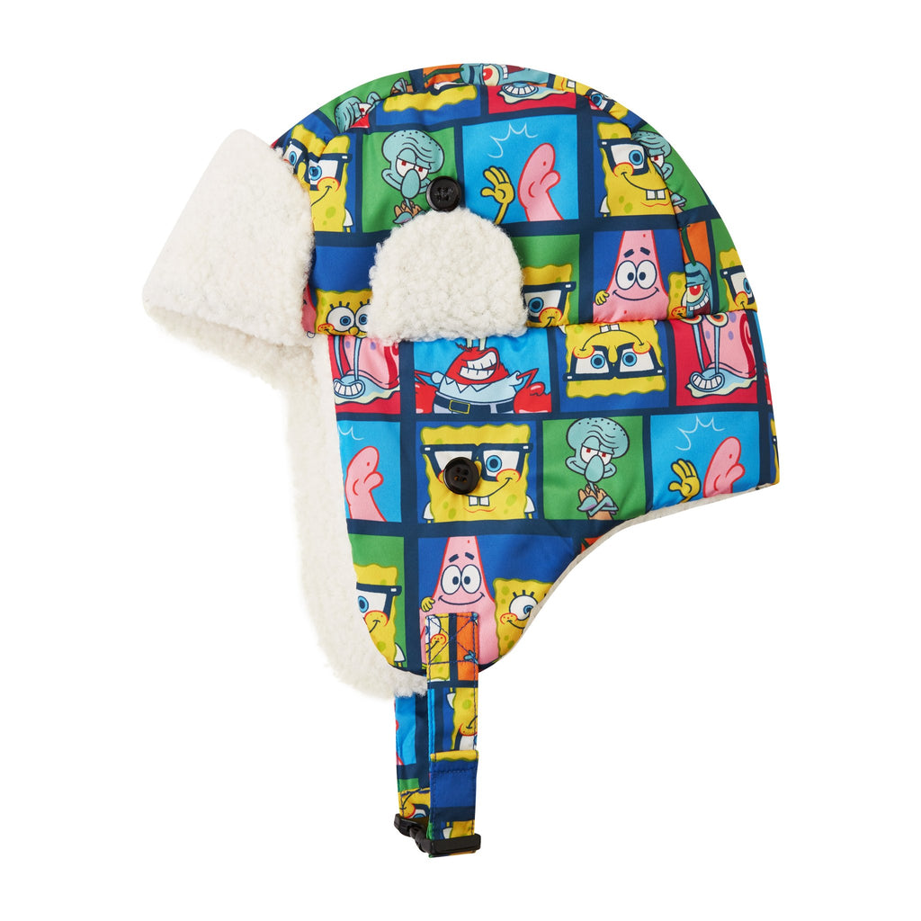 SpongeBob SquarePants™ x Andy & Evan® | Kids Trapper Hat | Character Collage - Andy & Evan