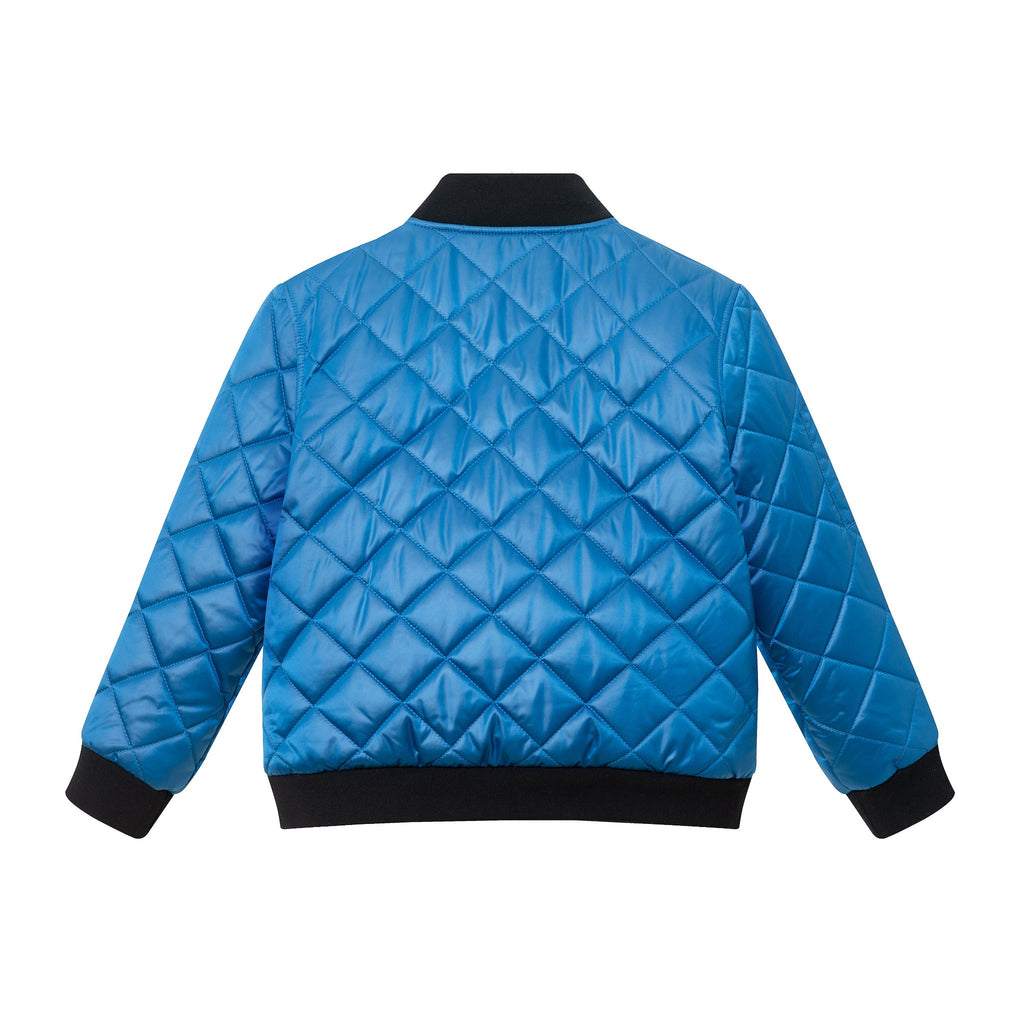 SPACEONE x Andy & Evan® | Kids (4-16) Quilted Bomber with LED Light | Blue - Andy & Evan