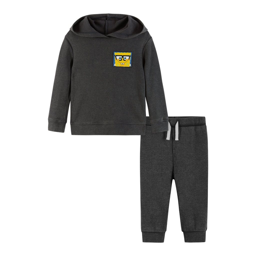 SpongeBob SquarePants™ x Andy & Evan® | Infant(9-24M) Hooded Waffle Tee Jogger Set