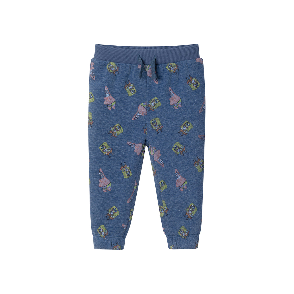 SpongeBob SquarePants™ x Andy & Evan® | Infant (9-24M) Spongebob French Terry Set | Navy - Andy & Evan