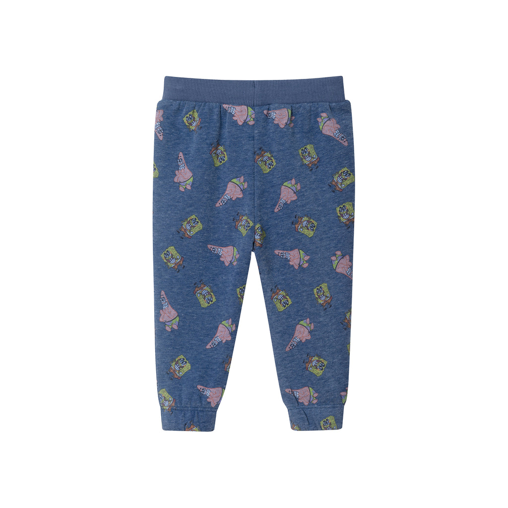 SpongeBob SquarePants™ x Andy & Evan® | Infant (9-24M) Spongebob French Terry Set | Navy - Andy & Evan