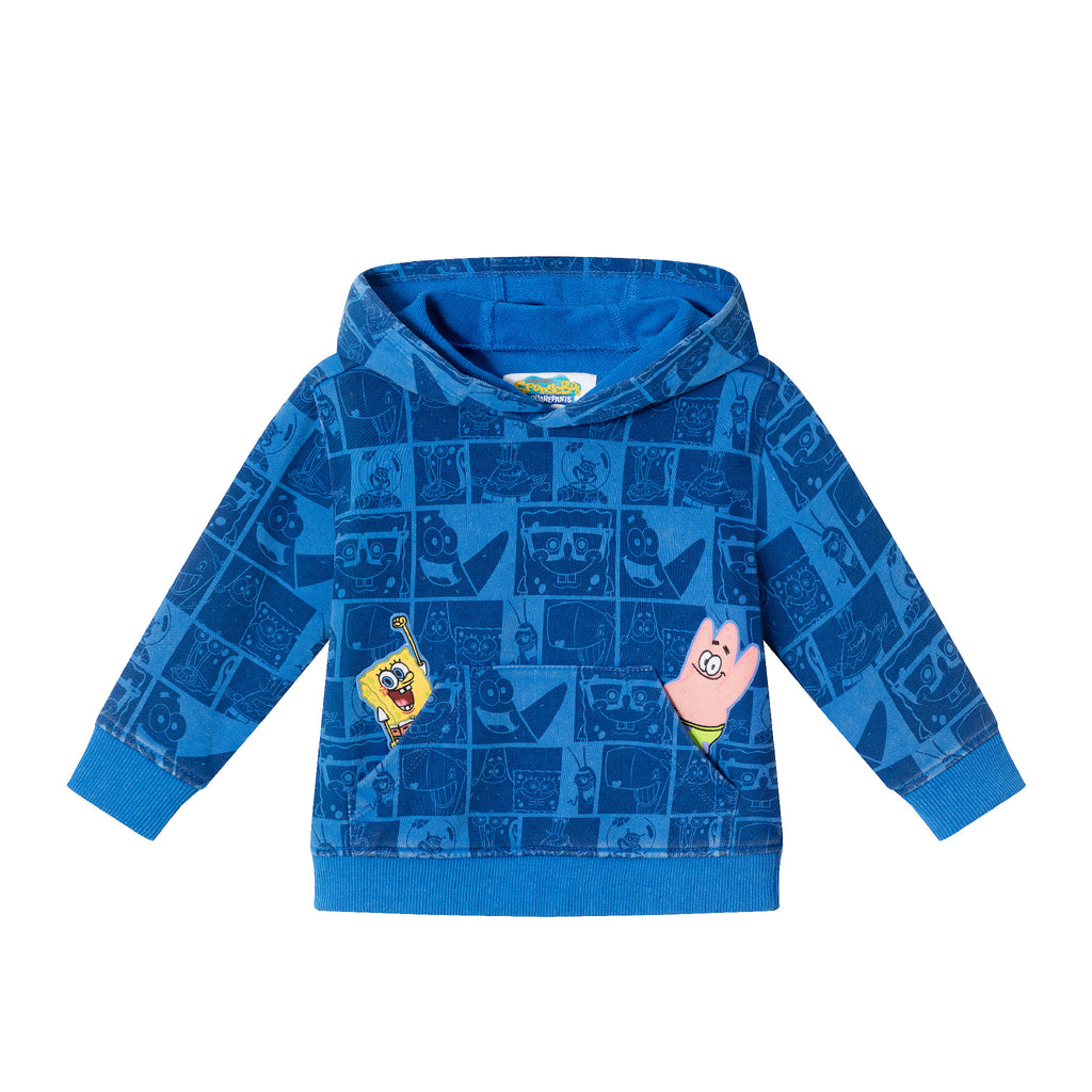 SpongeBob SquarePants™ x Andy & Evan® | Infant (9-24M) Stone-Washed Character Collage Sweatshirt Set - Andy & Evan