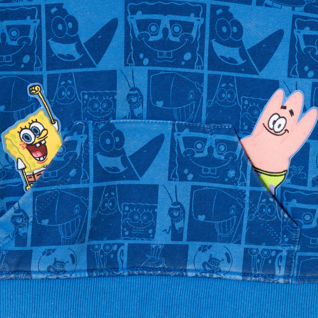 SpongeBob SquarePants™ x Andy & Evan® | Infant (9-24M) Stone-Washed Character Collage Sweatshirt Set - Andy & Evan