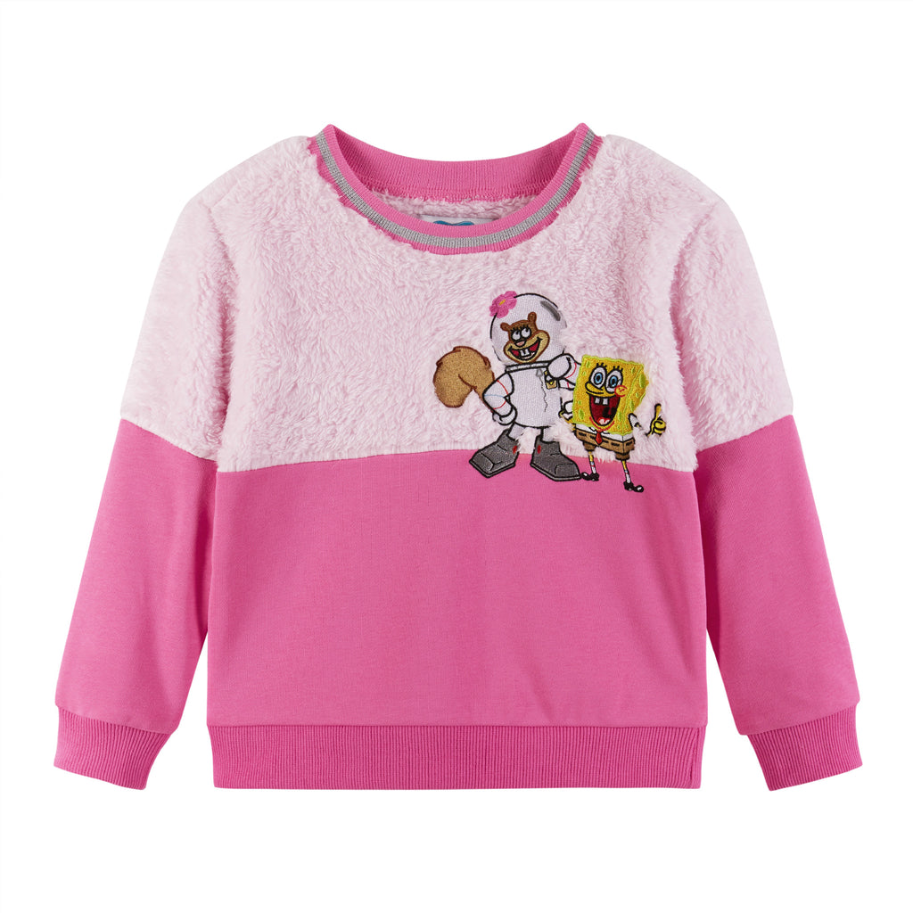 SpongeBob SquarePants™ x Andy & Evan® | Kids (2-6x) Crewneck Sweater & Ribbed Flare Legging Set - Andy & Evan