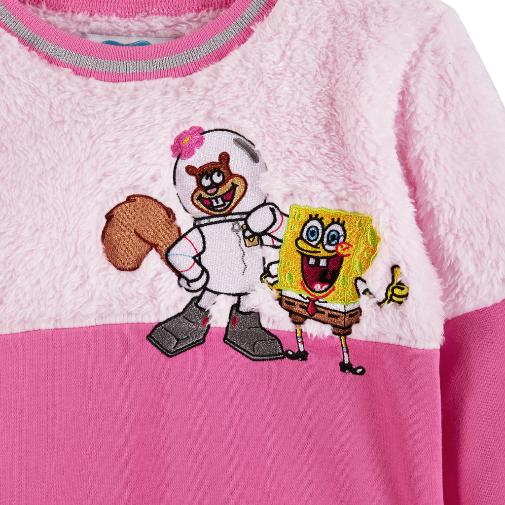 SpongeBob SquarePants™ x Andy & Evan® | Kids (2-6x) Crewneck Sweater & Ribbed Flare Legging Set - Andy & Evan