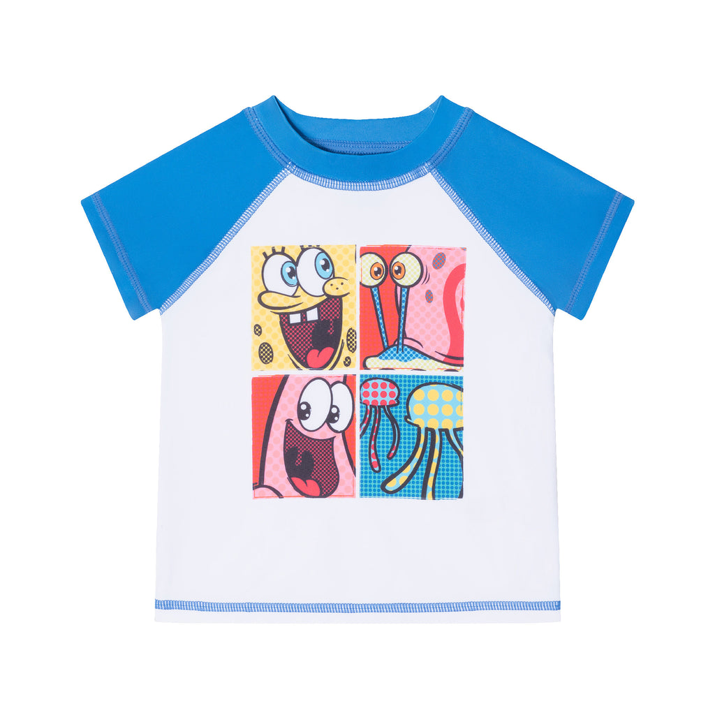 SpongeBob SquarePants™ x Andy & Evan® | Infant (9-24M) Pop Art Rash Guard Set - Andy & Evan