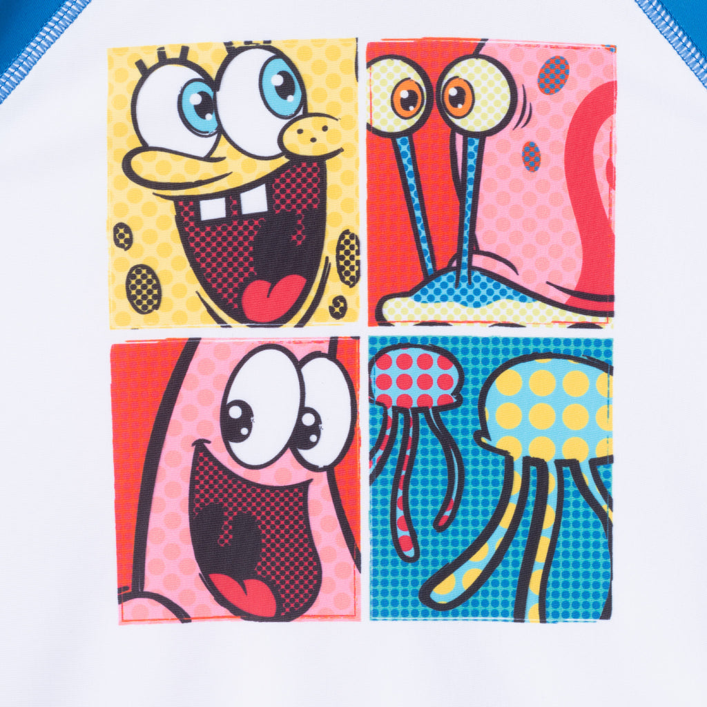 SpongeBob SquarePants™ x Andy & Evan® | Infant (9-24M) Pop Art Rash Guard Set - Andy & Evan