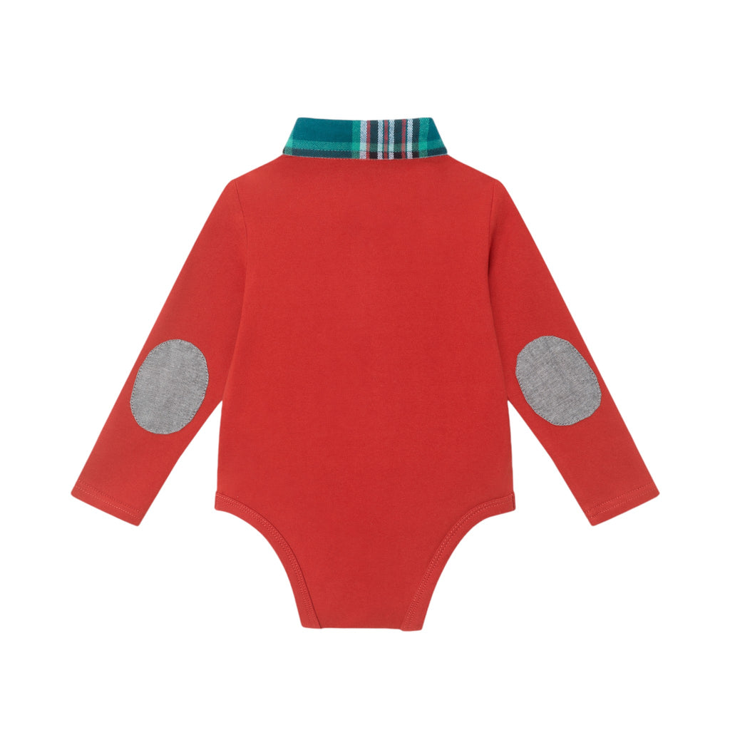 Infant 2-Piece Polo Shirtzie® Set | Red Holiday - Andy & Evan