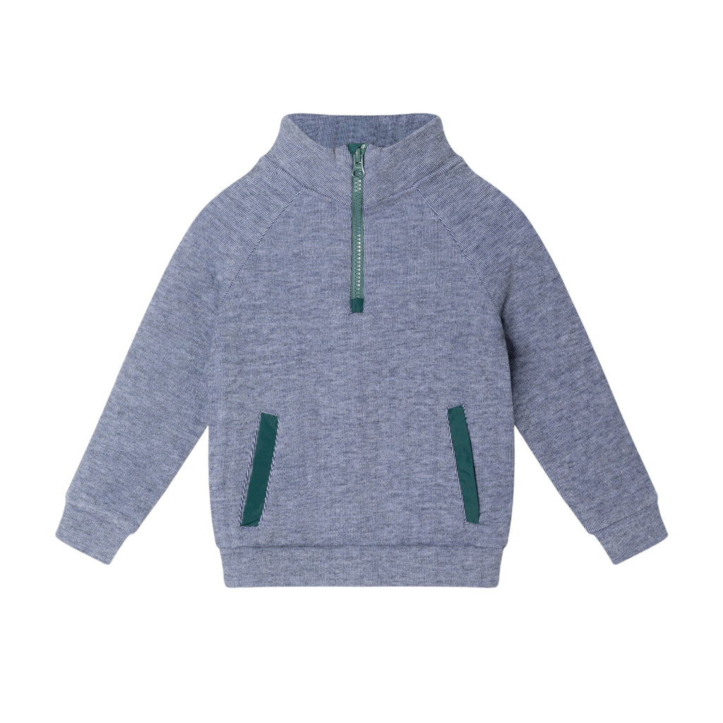 Kids Stretch Cord Sweatshirt & Pant Set | Navy Green - Andy & Evan