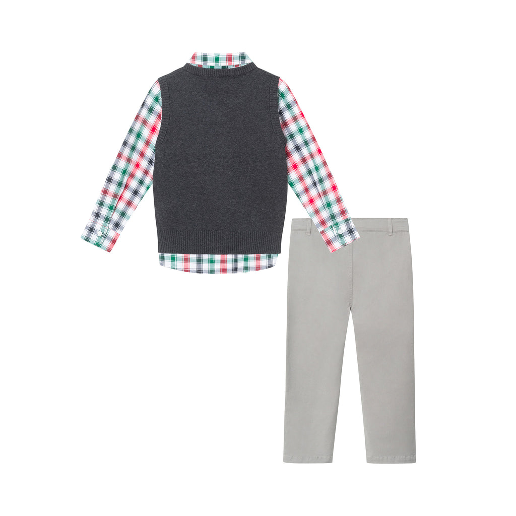 Kids 4-Piece Sweater Vest Set | Holiday Gent - Andy & Evan