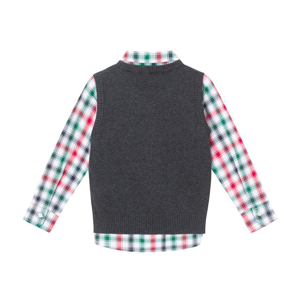 Kids 4-Piece Sweater Vest Set | Holiday Gent - Andy & Evan