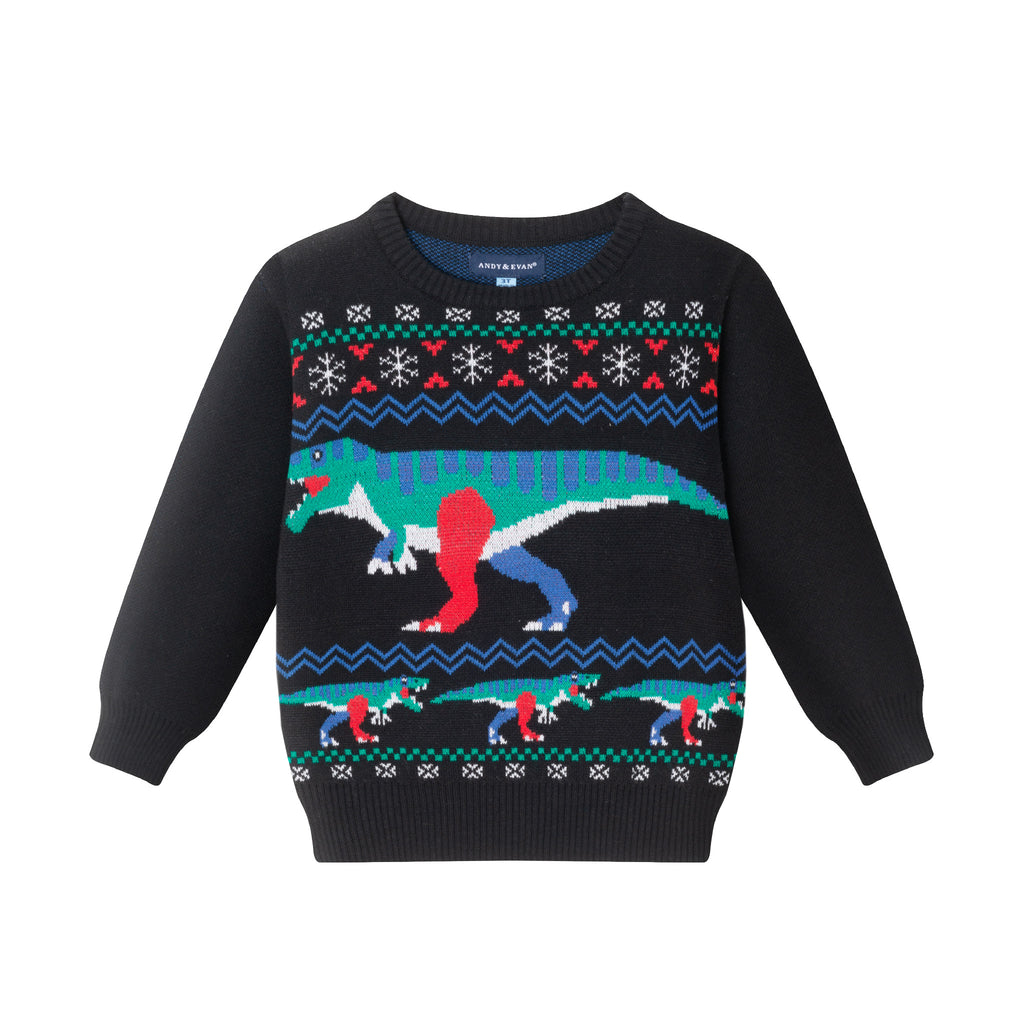 Sweater Set | Festive Dinosaur - Andy & Evan