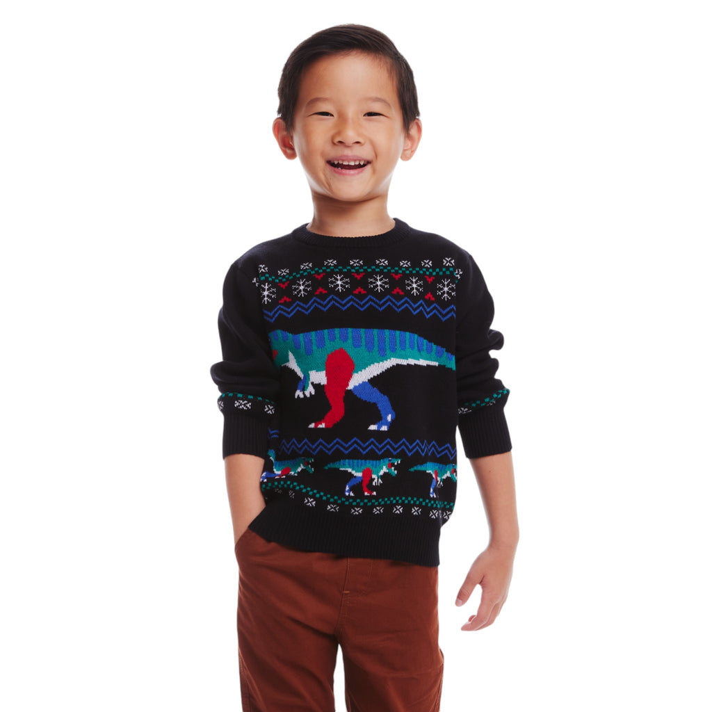 Sweater Set | Festive Dinosaur - Andy & Evan