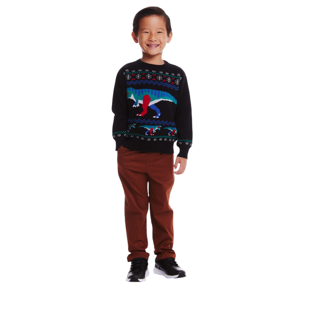 Sweater Set | Festive Dinosaur - Andy & Evan