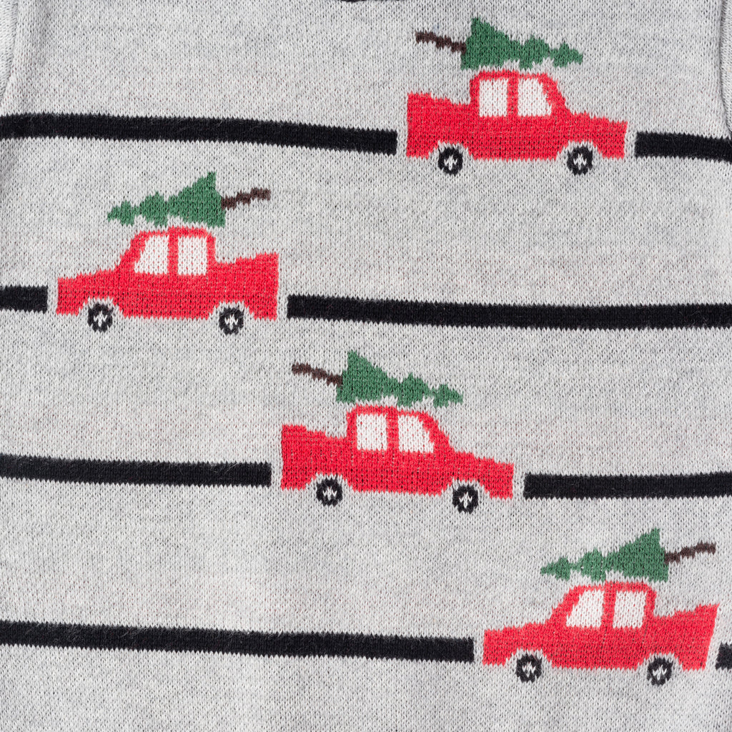 Infant (0-24M) Striped Sweater Set | Holiday Car - Andy & Evan