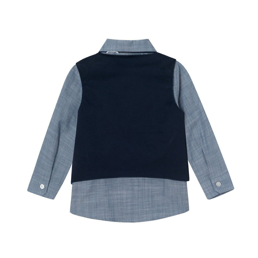 Infant 4-Piece Vest Set | Navy - Andy & Evan